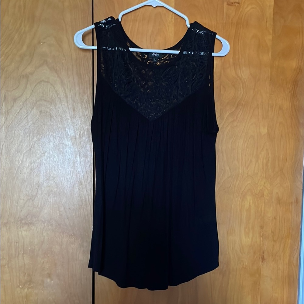 Storm Black Sleeveless Top